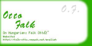 otto falk business card